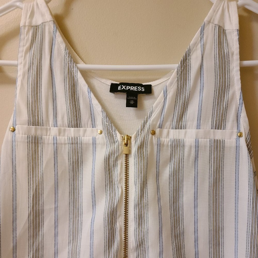 Express Zip-Front Tank Top